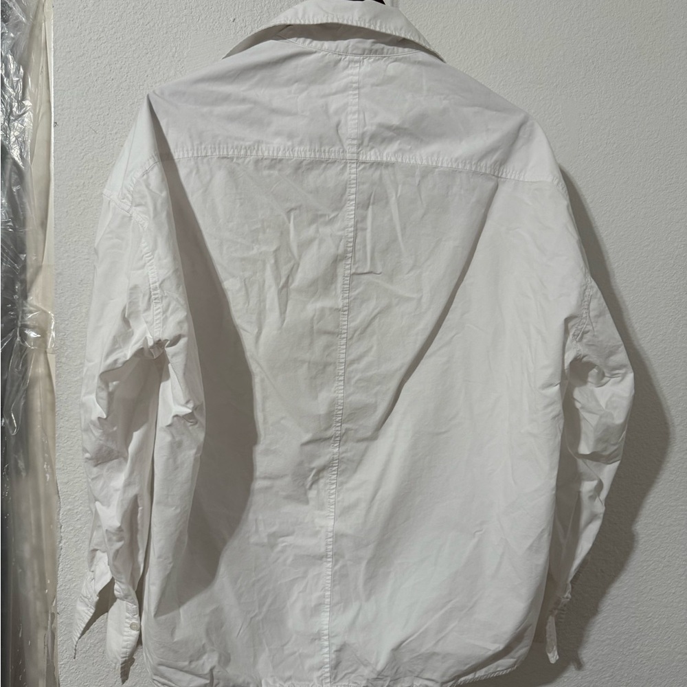 Women's White Button Down Shirt - Picture 4 of 7